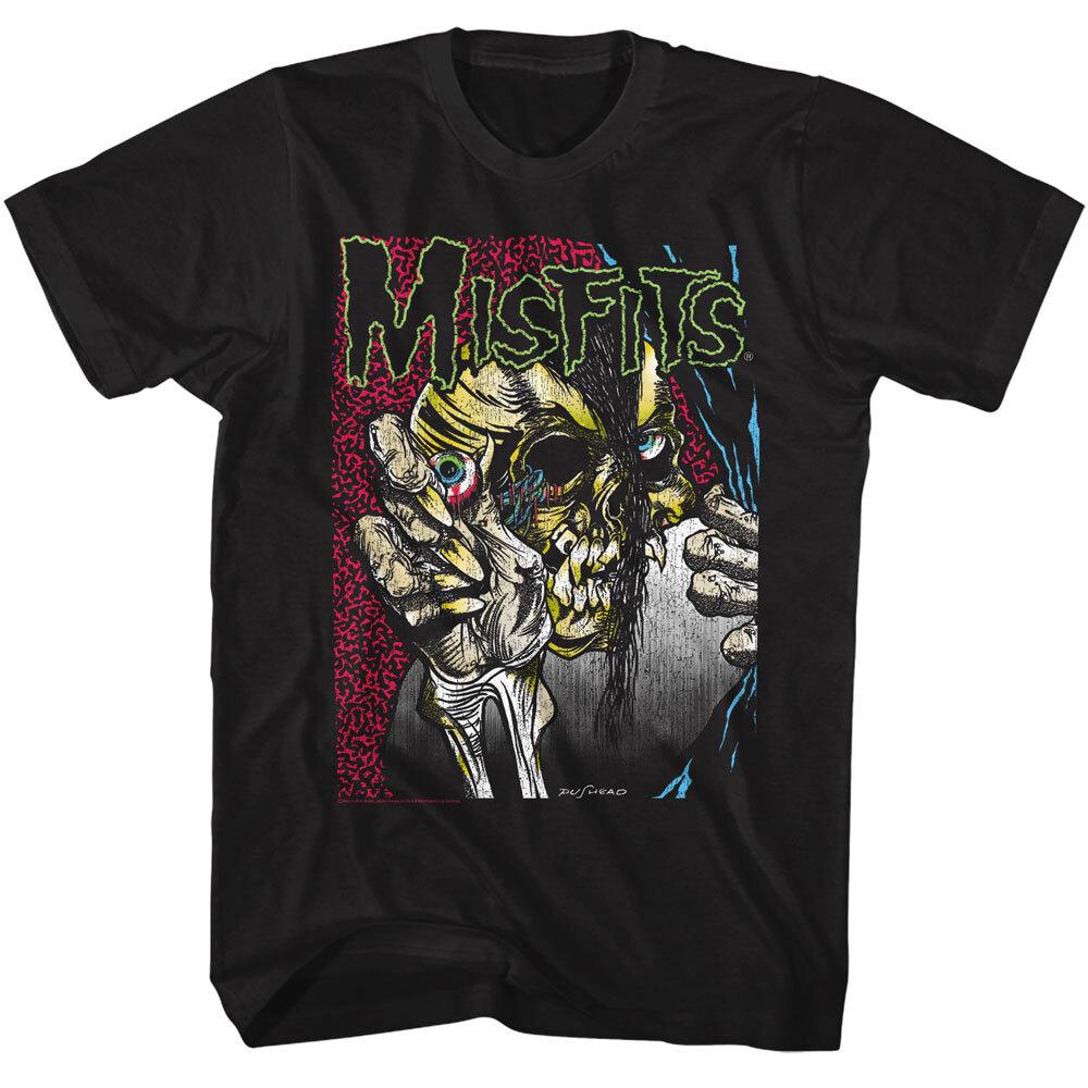 The Misfits Band T Shirt Men039;s Punk Rock Music Official Eyes Graphic Black Unisex T-Shirt XXXL