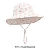 Adjustable Cotton Baby Fisherman Hat Sun Protection Breathable Cartoon Fruit Floral Print for 1-3 Years