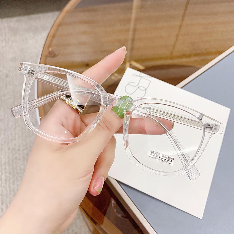 

Flat Light Glasses Frame, Transparent Ins Style Plain Artifact, Anti-Blue Myopia Glasses Frame, Glasses Frame. anti-blue light прозрачный белый