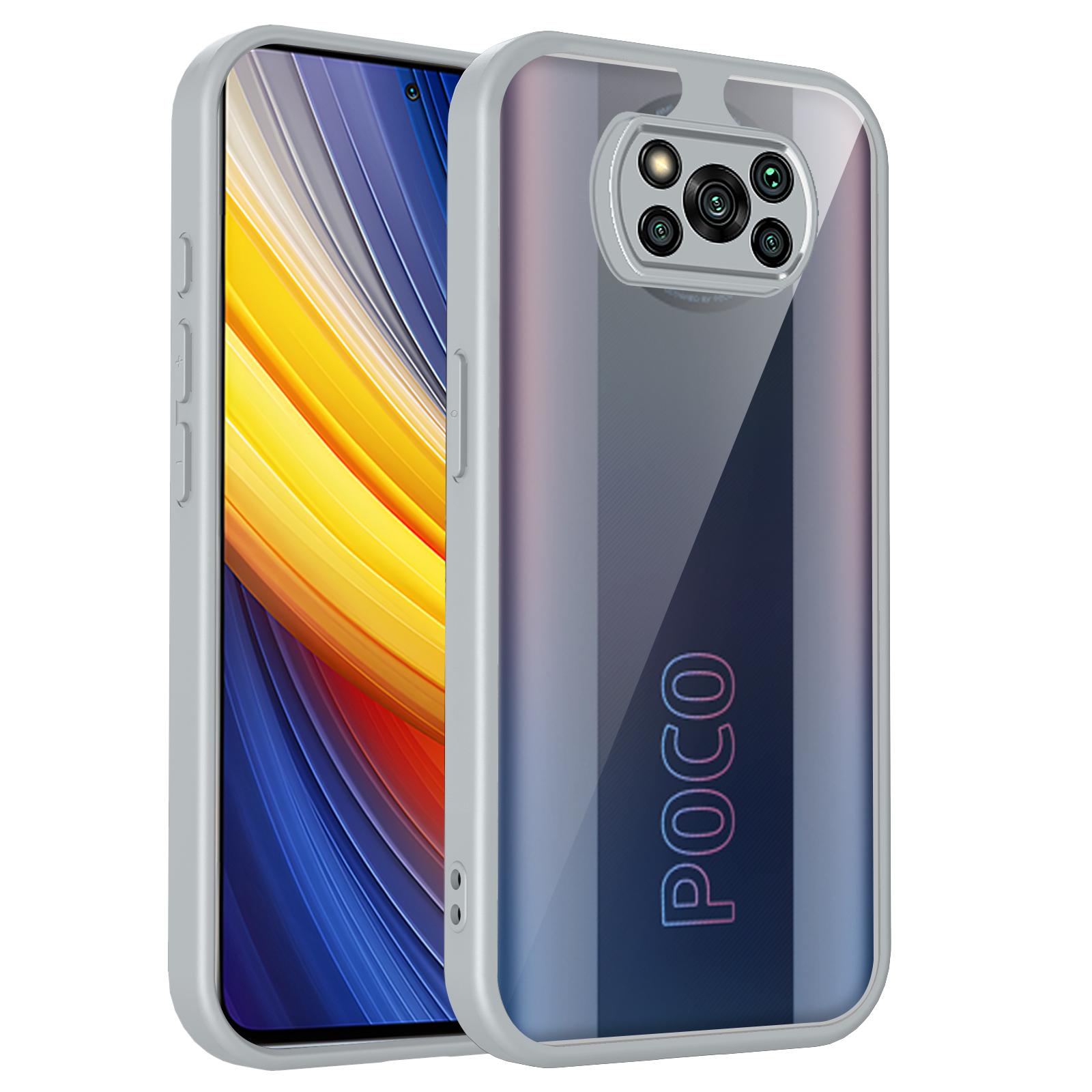 

Чехол для телефона для Mi Poco X3 Pro Ударопрочный чехол с подушкой безопасности ТПУ+Прозрачный для чехла Mi Poco X3 NFC Poco X3 Pro серый