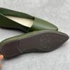 Johnature Scarpe basse casual versatili da donna, fatte a mano in vera pelle, con punta a punta e suola morbida