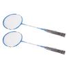 LEIJIAER Badminton Racket Set of 2 Player Iron Alloy Professional Training Replacement Equipment