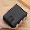 with Buckle Men's Zipper Wallet 11/16 Slots Portable Coin Purse PU Leather Card Holder  Female