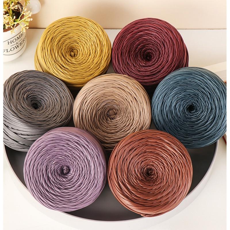 200g/Rolle Nappa Matt Kunstleder Garn für DIY Stricken Häkeln Faden Garn Handgefertigte Gewebte Taschen Schuhe Bastel Zubehör Garn