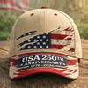 American Anniversary D full print baseball cap Independence Day visor source one piece