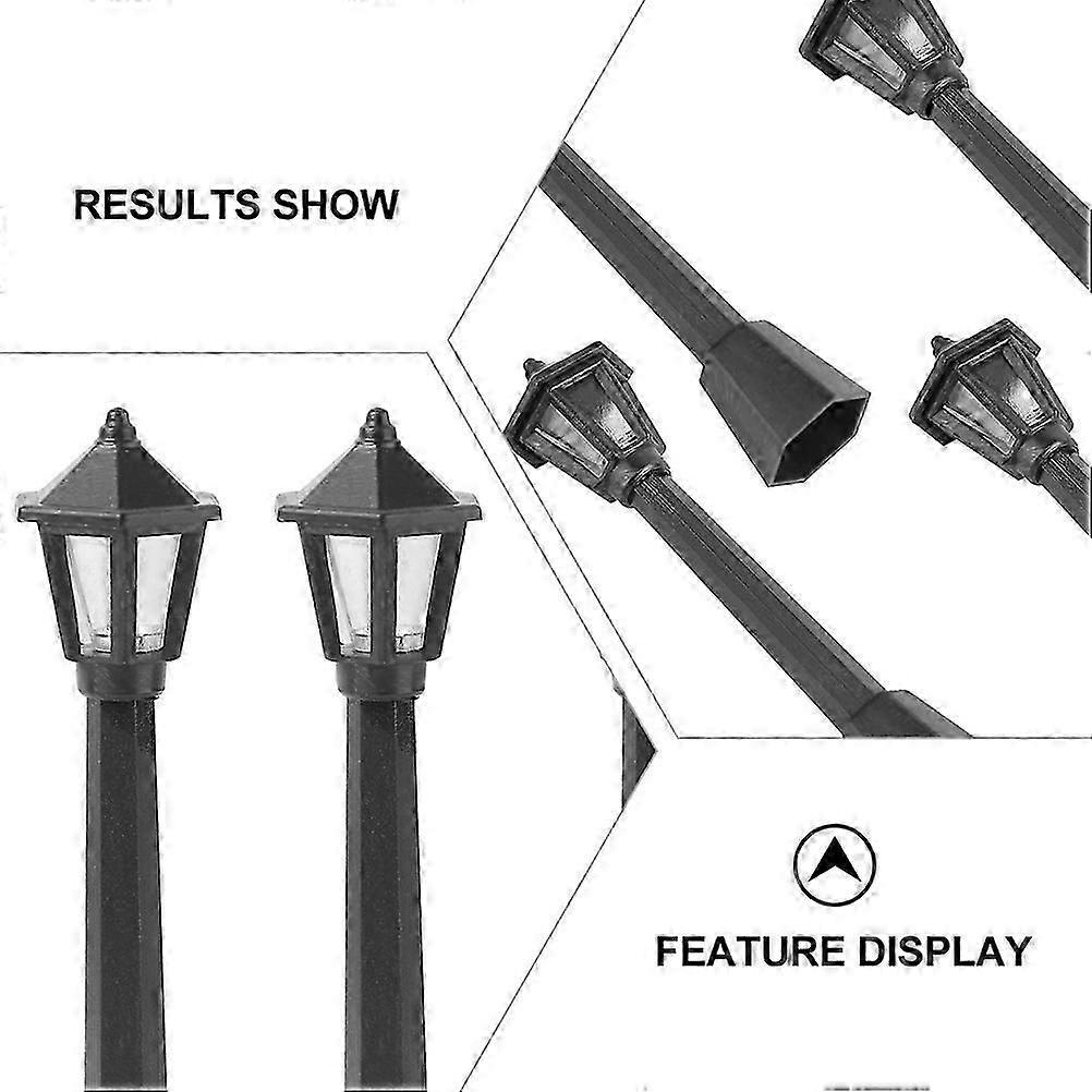 Mini Street Light Plastic Post Lamp for Decoration 96Pcs Pack
