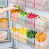 3/6Pcs Refrigerator Storage Boxes Vegetable Fruit Organizer BPA Free Large Capacity Transparent Fridge Doors Shelves