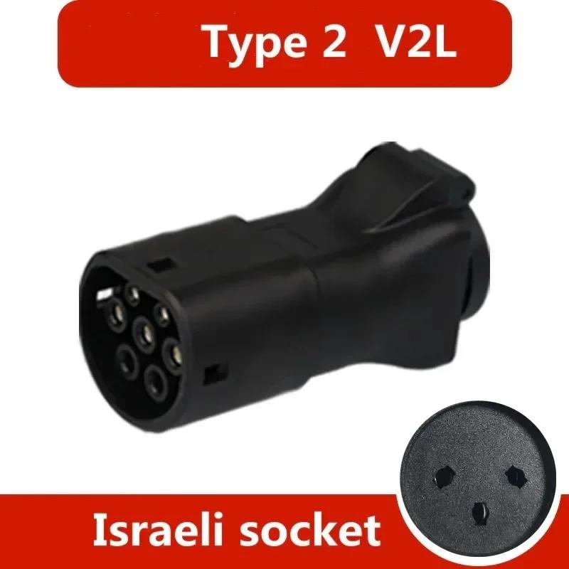 susutoo v2l adapter for Xpeng G9 G6 P7 G3i cable connector ev v2l Xpeng G9 P7 G3i v2l adaptor schuko entladekabel V2L Connector Xpeng Israel Plug
