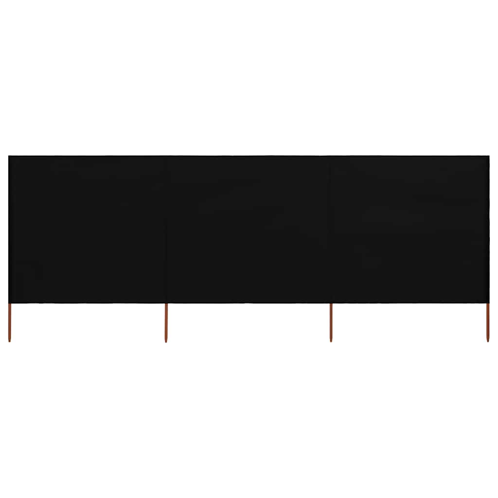 3 Piece Windscreen Mesh 400 X 120 Cm Black
