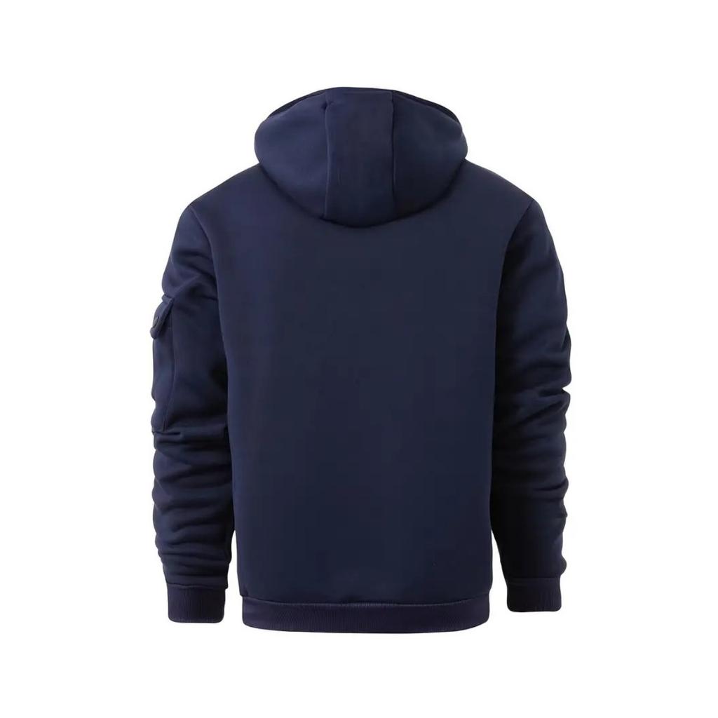 Frühlings- und Herbst Herren Lockerer Hoodie Hoodie Halbreißverschluss Pullover Herren Sport- und Freizeit-Hoodie