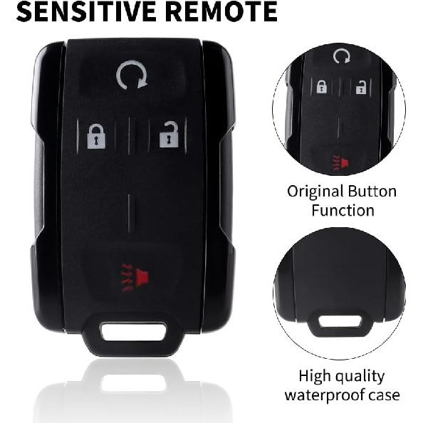 Key Fob Keyless Entry Remote Start Replacement Car Remote Control for Chevy Silverado/GMC Sierra/Canyon 2014- (M3N-32337100)