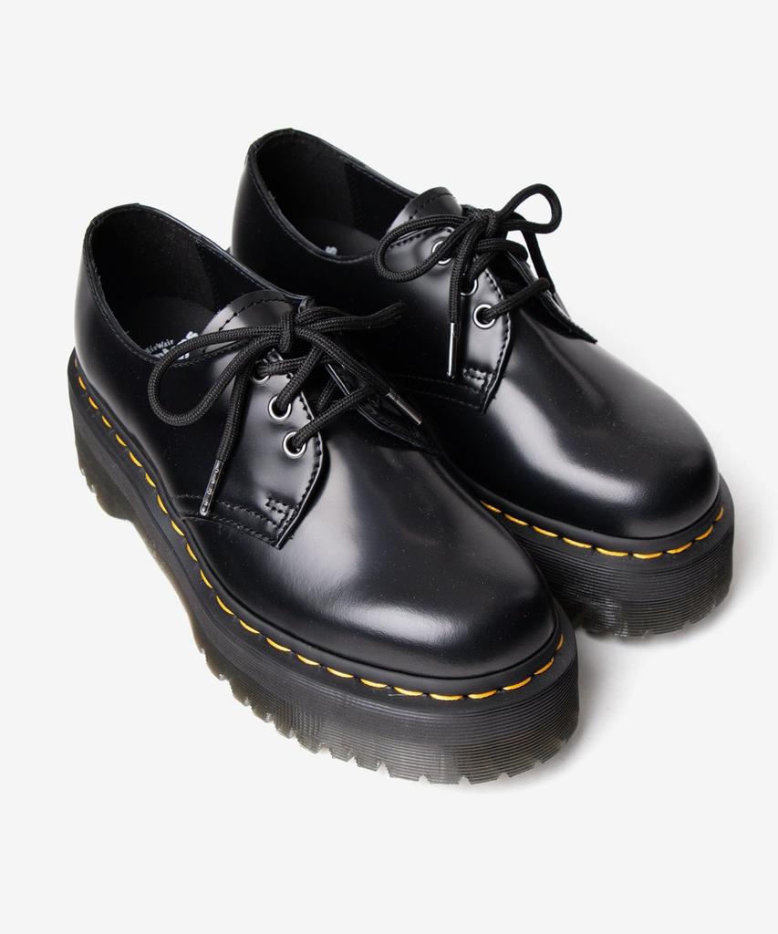 Dott. Scarpe Martens 25567001 1461 QUAD Scarpe a 3 occhielli Donna NERO Taglia 9 / Circa. 28,0 centimetri
