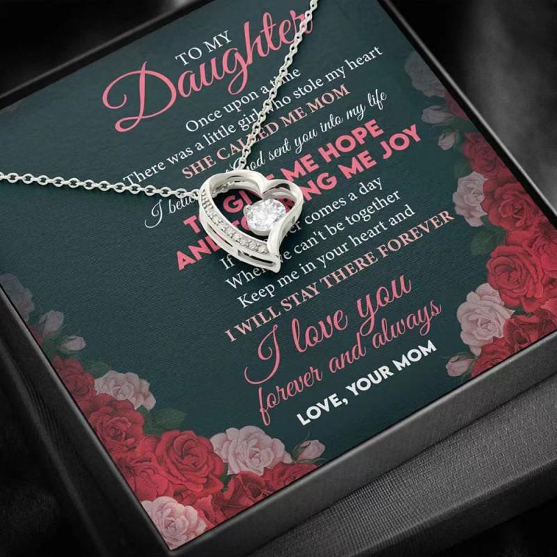Sterling Heart Pendant Necklace Women Minimalist Clavicle Chain Gift Mom Daughter
