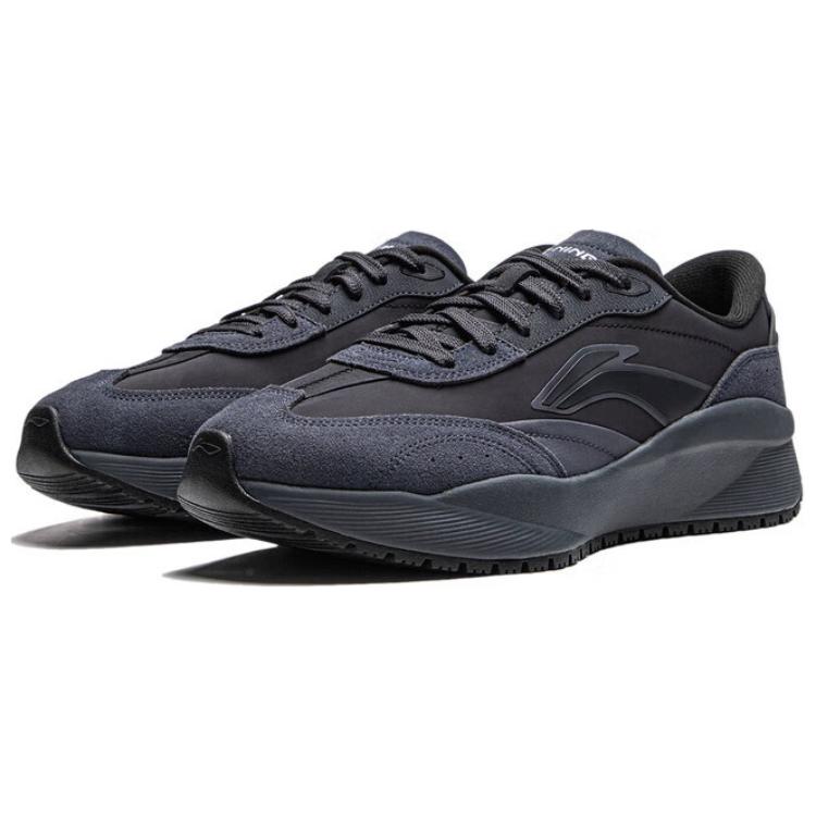 Li Ning Carrying Capacity 2.0 Cushioning Slip Resistant Abrasion Resistant Height Increasing Low top Casual Shoes Men's AGCU279-3
