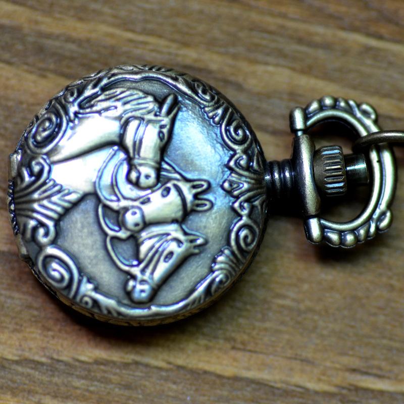 Retro Pocket Watch Men's and Women's Necklace Watch