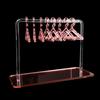 Acrylic Earring Holder Rack With Mini Hangers Jewelry Display Stand Ear Studs Organizer Tabletop Storage For Women Girl