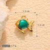 Stainless Steel Starfish & Sea Turtle Shell Pendant Earrings for Women