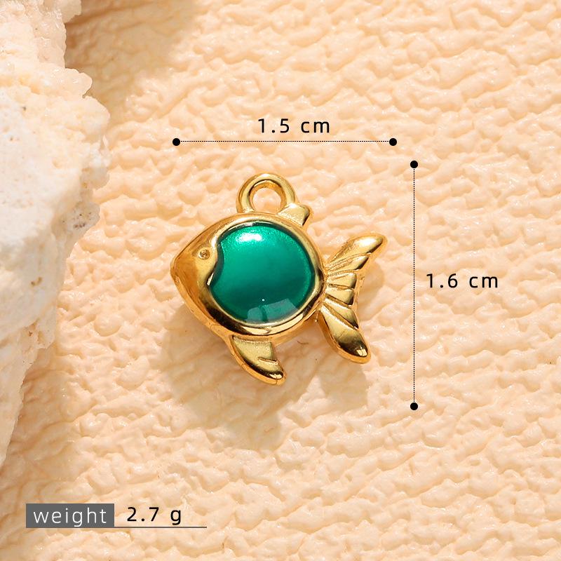 Stainless Steel Starfish & Sea Turtle Shell Pendant Earrings for Women