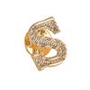 Spille a Spilla Vintage con Iniziali di 26 Lettere per Donna Unisex A-Z Metallo Festa Casual Spille Spille Regali