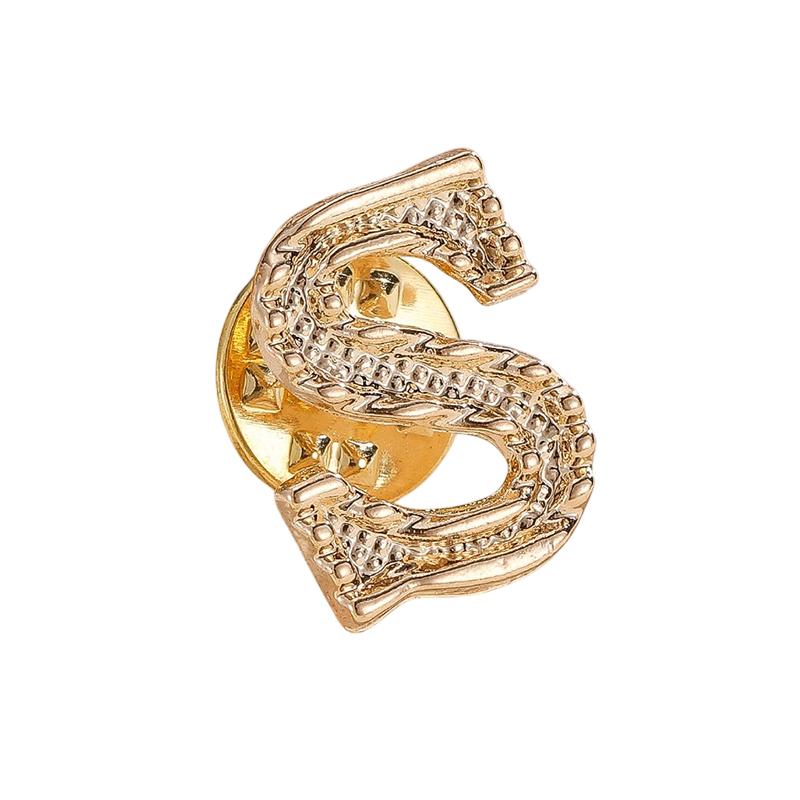 Spille a Spilla Vintage con Iniziali di 26 Lettere per Donna Unisex A-Z Metallo Festa Casual Spille Spille Regali
