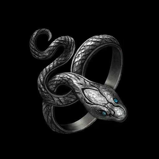 Dark Soul Ring Gierige Schlange Ring Herren Offener Ring