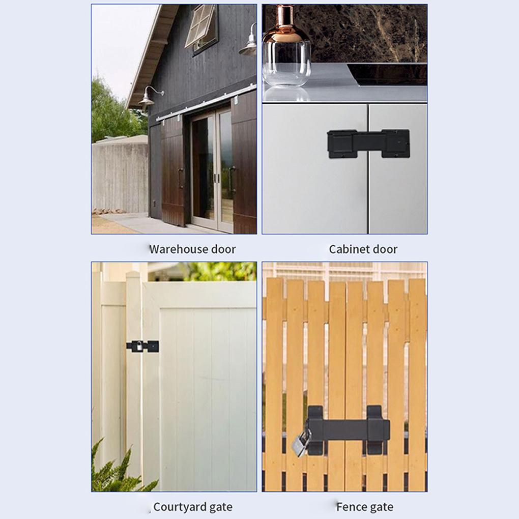 Hanging hole tumbler lock, aluminum alloy door lock hole, with accessories, strong long use, suitable sliding and