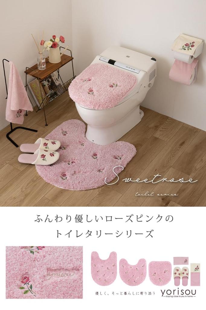 Senko Sweet Rose Papierhalter Floral Rose 60147 [SDS] Abdeckung, Rosa, Design, Stilvoll,