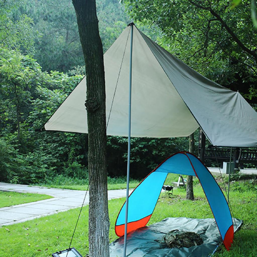 YAPJEB Waterproof Camping UV 2000mm Water Pressure Sun Heat Light UV Compact Sun Sports Outdoor Includes Storage Bag x Tarp, Tarp, Tent, Awning,