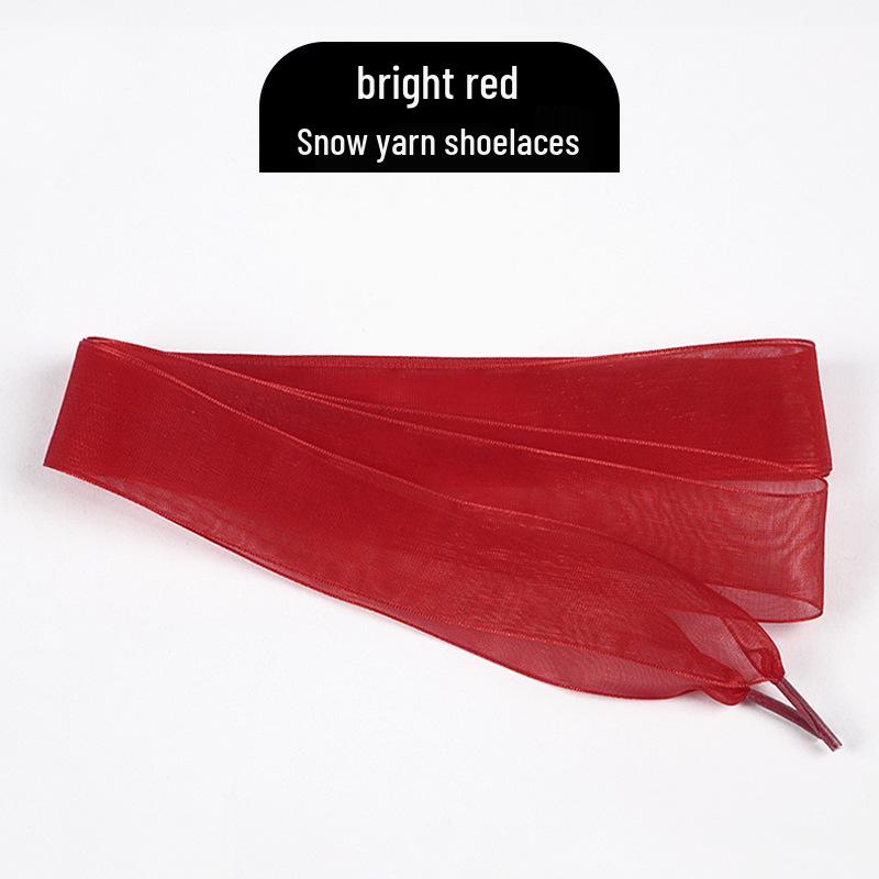 Chiffon-Schnürsenkel: 2,5 cm breit für Samba-, deutsches Trainings- und Rennschuhwerk (Paar)