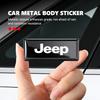 Car Trunk Body Sticker Aluminum Alloy Emblem Auto Stickers For Jeep Compass Renegade Cherokee Wrangler JK Patriot Liberty