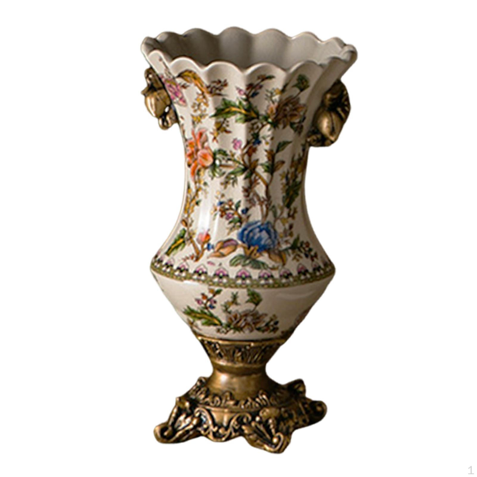 -Ваза для цветов, Настольное украшение, Европейский винтажный стиль, Декоративное украшение стола для Style D