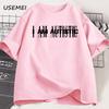 I Am Autistic T Print Men Casual Cotton Short Sleeve Hip Hop Rapper T-shirt Cotton Printed T-Shirt Casual Funny Tops Streetwear