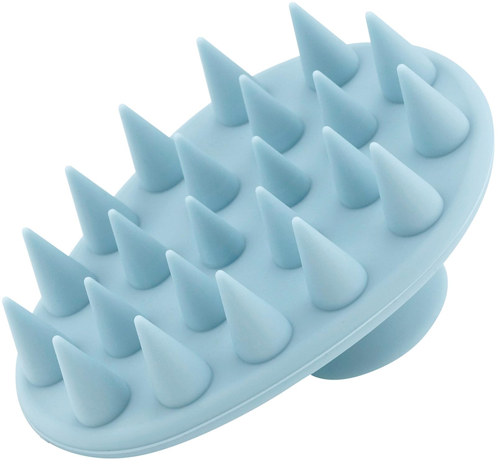 

Shimomura Kihan Shampoo Pastel Blue in Scalp Brush with Suction Seamless Soft Scalp Hair Washing Brush for Men and Pastel Present Brush, Large, [Made