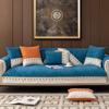 Chenille 1/2/3 Seater Sofa Cover Jacquard Couch Armchair Furniture Patchwork Lace Sofa Cushion Nonslip Universal for All Seasons