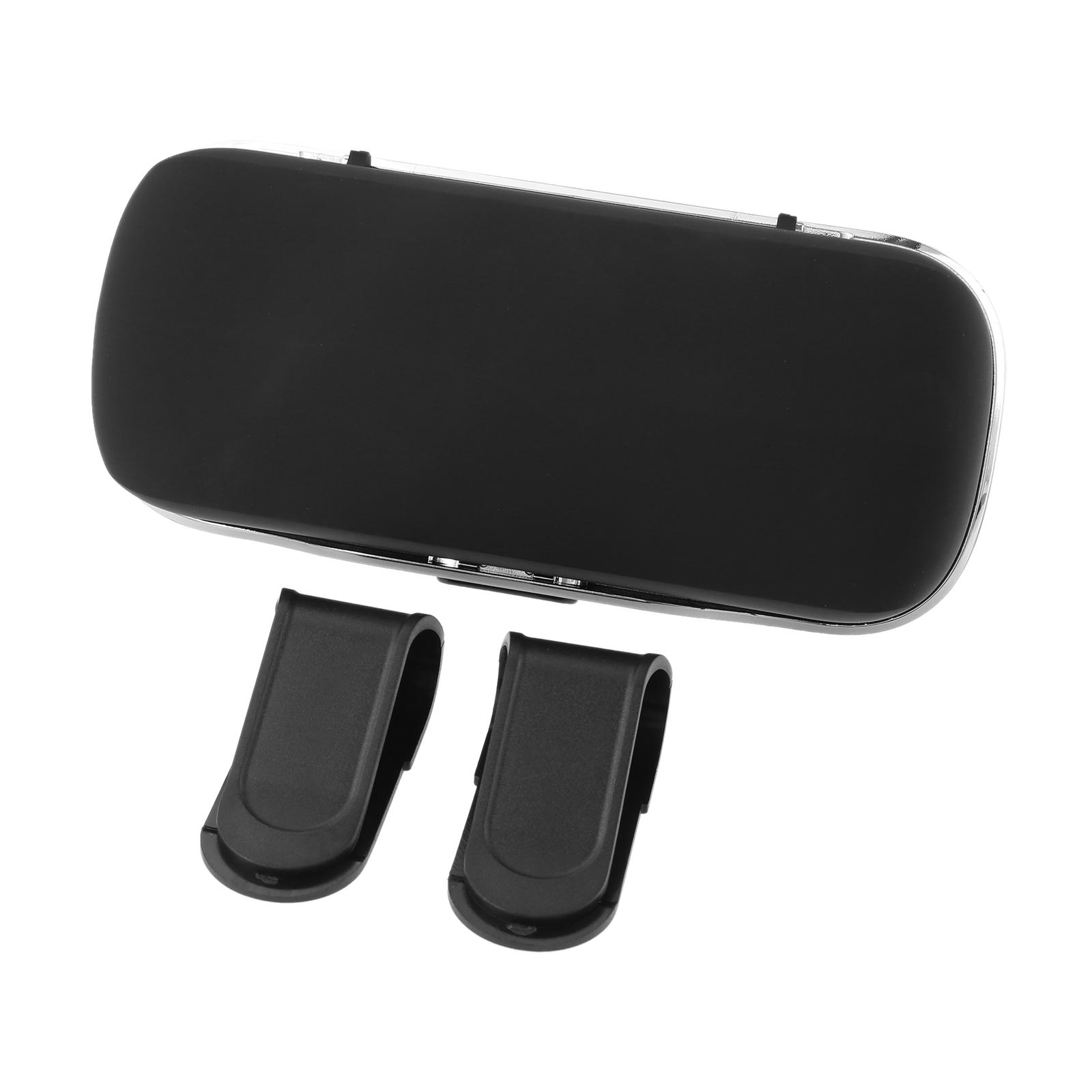 

1Pc Black/Brown/Beige Car Sunshade Glasses Box 18.5*6.5cm Portable Car Sunglasses Storage Box Car Interior Decoration Accessory чёрный
