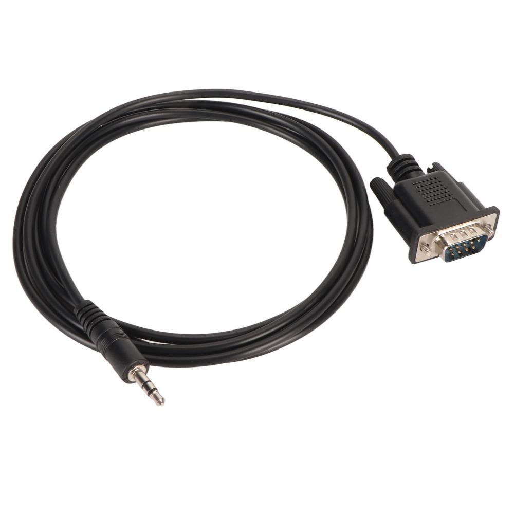 9 Pin Male Connector DB9 Male To DC3.5mm Male Cable Serial Adapter Cord  Industrial Debugging 1.8m / 5.9ft