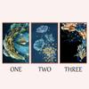 Poster For Living Room Decoration Modern Style Wall Art Decoration Canvas Oil Painting Peacock Elk Goldfish Flower Canvas Pictures