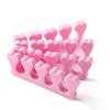 YIKOOLIN 100Pcs Soft Toe Separators Fingers Foots Nail Art Tools Flexible Heart Design Nail Art Practice Manicure Pedicure