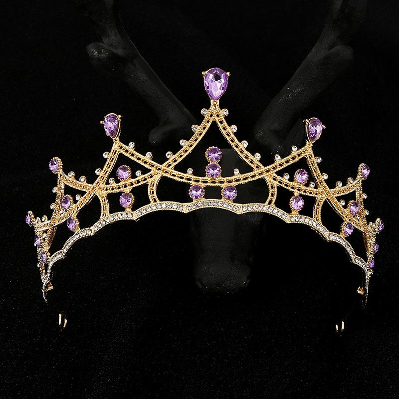 

Свадебные украшения свадебные аксессуары для волос на день рождения корона сплав горный хрусталь принцесса корона барокко тиара