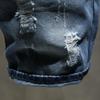 Men's Trendy Japanese Style Multi-Pocket Ripped Denim Shorts - Summer Loose Fit