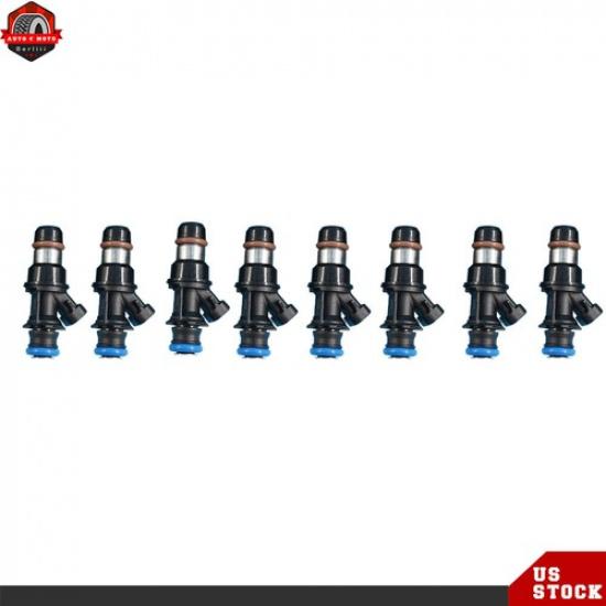8Pcs Upgrade Fuel Injectors 25317628 For 1999-07 Chevy Silverado GMC Sierra