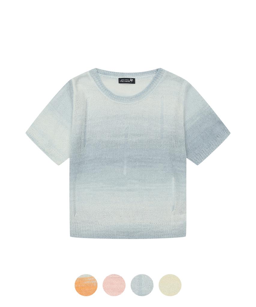 BHPOLOCLUB Women'S Summer Vintage Slub Round Knit 4 Colors Tk101