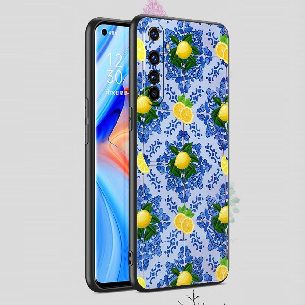 Mediterranean Lemon For Realme 11 10 9 8 5G 7 6 GT2 Pro Plus C21 C11 C25 C35 Silicone Cover For Realme GT Neo 2 3 3T Phone Case