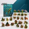 Seasonal Wall Hanging Christmas Advent Calendar 2026 24 Days Sea Turtle/Big Foot/Highland Cow/Dog Ornaments Cute Animal Decor Countdown Calendar,