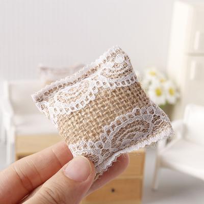 1:12 Dollhouse Miniature Lace Pillow Sofa Pillow Cushions Doll Furniture Decoration Toy Dolls House Home Accessories