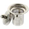 Compact Lightweight Stainless Steel Tea Filter Insert for Teapot Home Office Dorm Tea Tasting Residue Removal Mesh Strainer