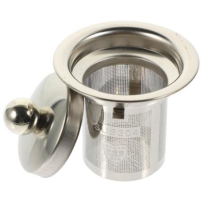 Compact Lightweight Stainless Steel Tea Filter Insert for Teapot Home Office Dorm Tea Tasting Residue Removal Mesh Strainer