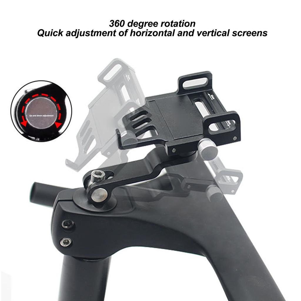 Bike Phone Mount Aluminum Alloy Bike Handlebar Phone Mount Holder Mountain Road Bike Navigation Cycling Equipment Bracket
