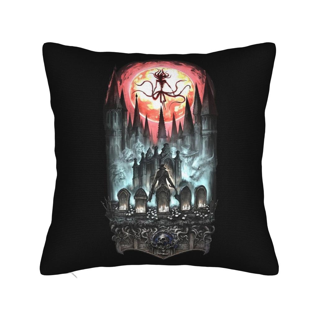 Bloodbornes Darks Souls Game Pillowcase Double-sided Printing Cushion Cover Decorations Throw Pillow Case Cover Home Zipper