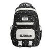 Girls Student Backpack with Polka Dot Color Block Design, Lightweight Bookbag with Padded Back Support for and High School Teens